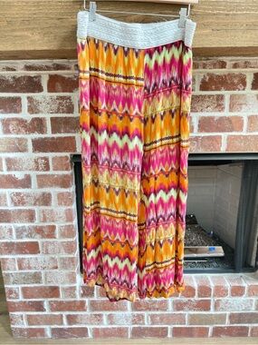 Riley James chevron pattern wide leg palazzo pants size 18/20W